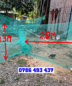 dớn bắt cá 2 đầu vào lưới 4ly